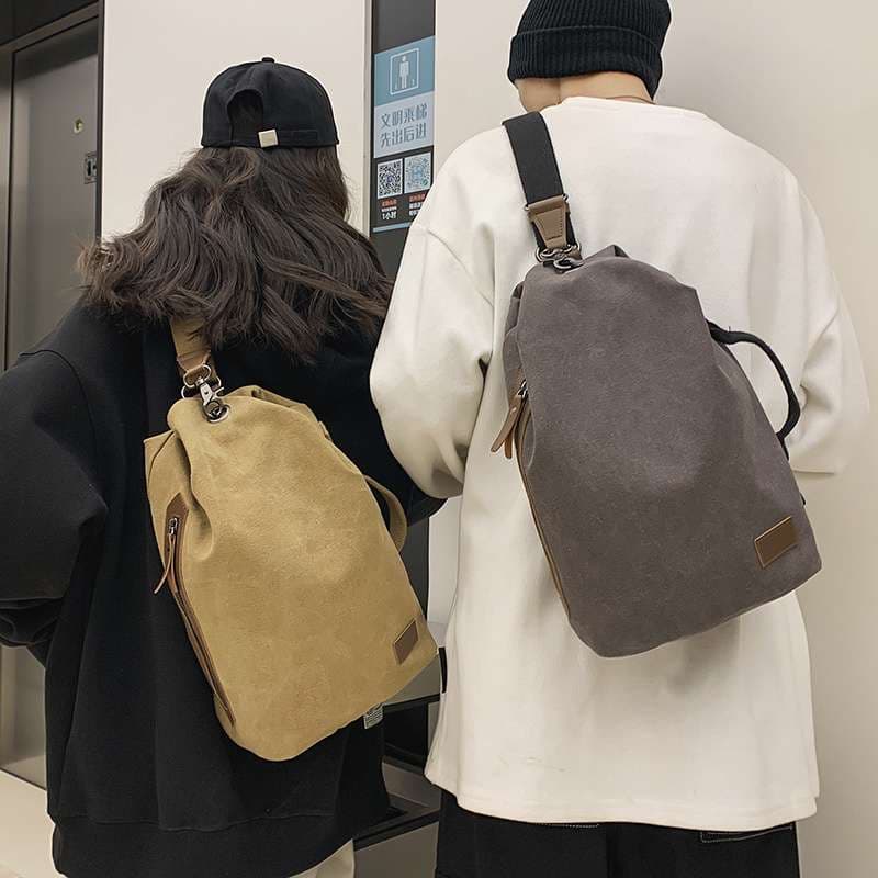 2wayバッグ シンプル帆布 斜めがけ２wayバッグ