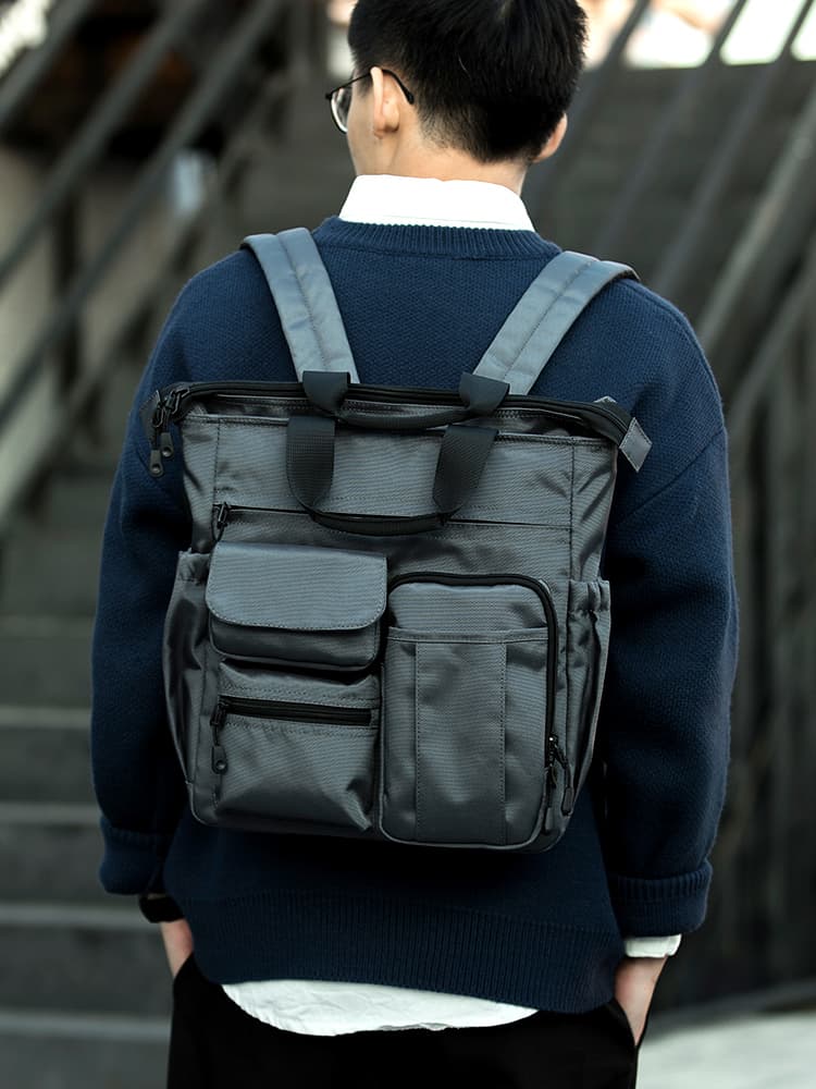 2wayバック多機能収納ポケット付き2wayバッグ