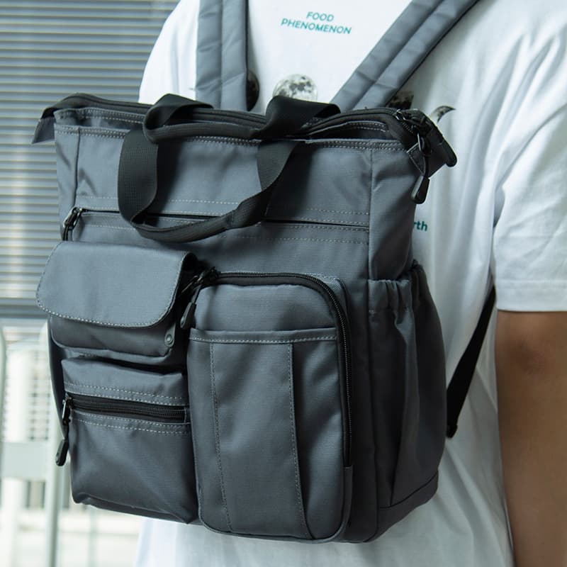 2wayバック多機能収納ポケット付き2wayバッグ
