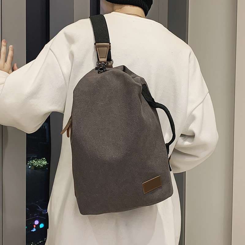 2wayバッグ シンプル帆布 斜めがけ２wayバッグ