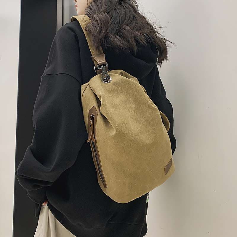 2wayバッグ シンプル帆布 斜めがけ２wayバッグ