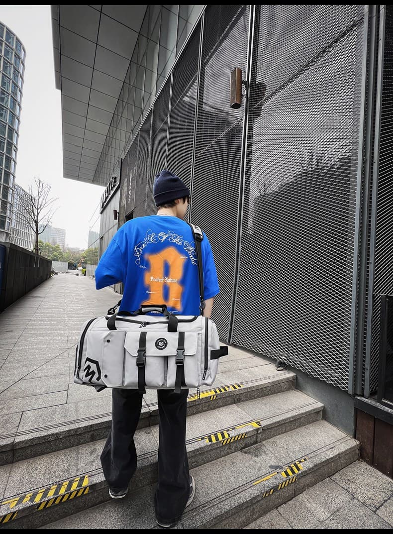 2wayバッグ 多機能ポケット付き街歩き2ウェイバッグ