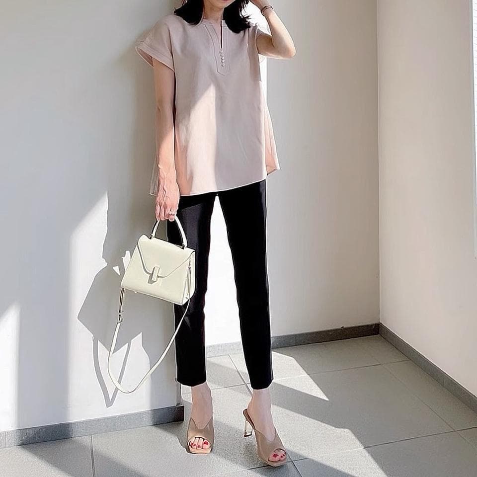 2wayバッグ シンプル上品ハンドバッグ