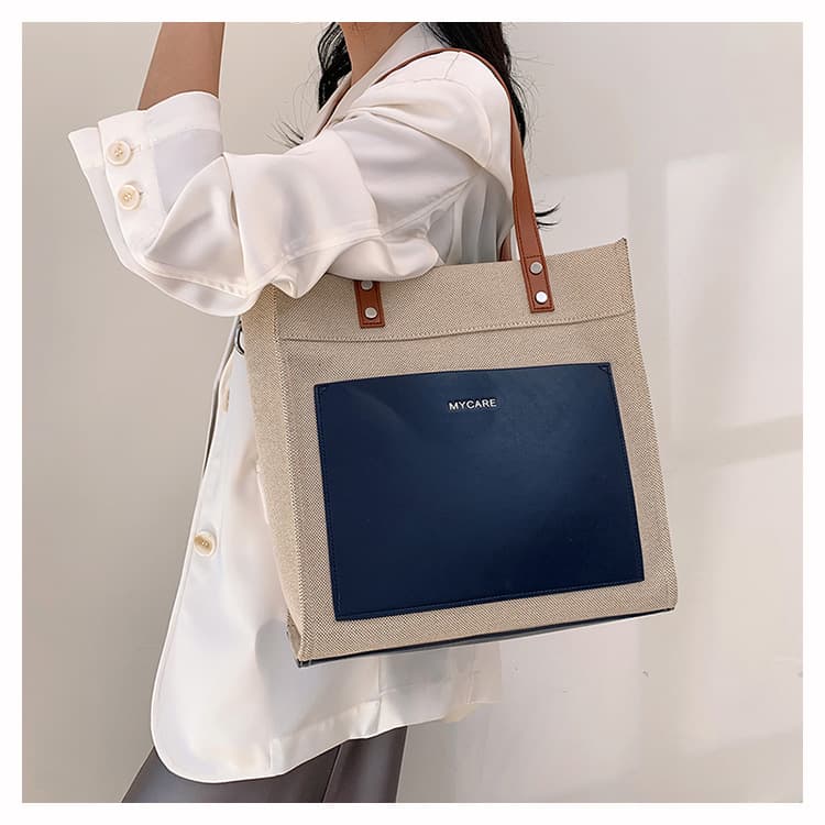 2wayバッグ シンプル デザイン キャンバス トート