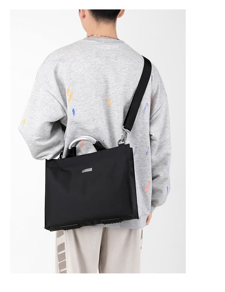 2wayバッグ シンプル洗練 アルミハンドル2wayバッグ