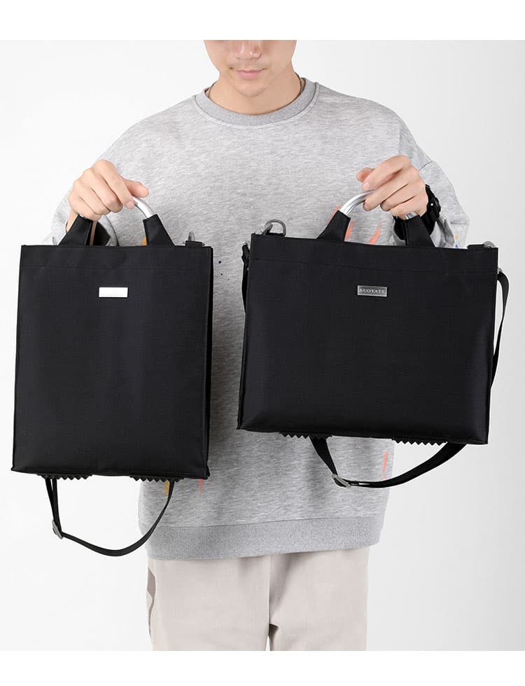 2wayバッグ シンプル洗練 アルミハンドル2wayバッグ